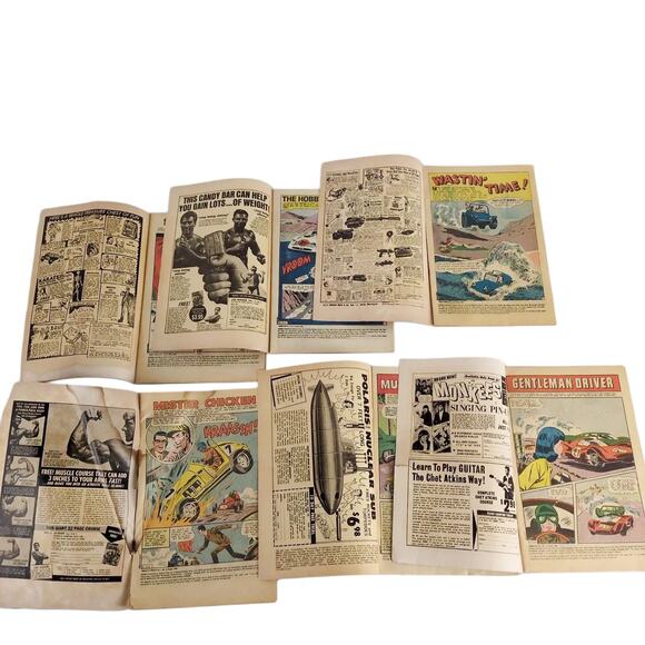 Set of 6 Hot Rod Grand Prix Drag N' Wheels 1960s Silver Age Charlton Comic Books - Picture 5 of 9